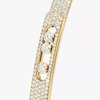 Move Noa SM Pavé Bangle Yellow Gold Diamond Bracelet