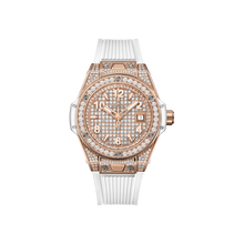  Big Bang One Click King Gold White Full Pavé