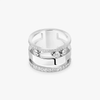 Move Romane half pavé ring, large model