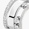 Move Romane half pavé ring, large model