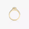 Joy brilliant-cut solitaire ring, small model Joy diamond ring in yellow gold