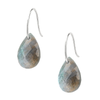 Earrings, Labradorite, White Gold