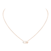 Move Uno necklace Pink Gold Diamond Necklace