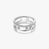 Move Romane half pavé ring, small model