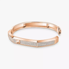 Moderniste pavé MM Pink Gold Diamond Bracelet