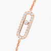 Move Uno pavé bracelet Pink Gold Diamond Bracelet