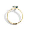 Baguette Cut London Blue Topaz Ring