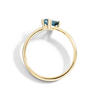 Bague Taille Baguette En Topaze Bleu London