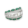 Bague Diamants & Emeraudes