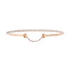 Skinny diamond tennis bracelet, medium model Pink gold diamond bracelet 1.8ct Skinny