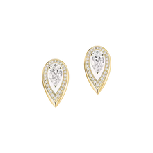  Fiery 0.40ct Yellow Gold Diamond Earrings