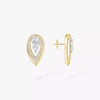 Fiery 0.40ct Yellow Gold Diamond Earrings