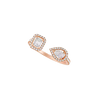My Twin Toi & Moi 0.15ct x2 Pink Gold Diamond Ring