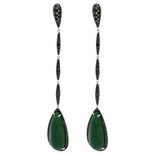  Emerald & Black Diamonds Earrings