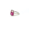 Pink Tourmaline & Diamonds Ring