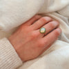 Bague Opale & Tsavorites