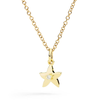 Yellow Gold & White Diamond Star Charm