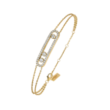  Yellow Gold Diamond Bracelet Move Classique Pavé