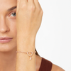 Pendentif Lettre F Or Rose