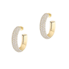Divine Enigma hoop earrings small Divine Enigma SM diamond hoop earrings in yellow gold