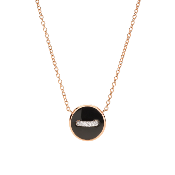 Pom Pom Dot Necklace With Pendant