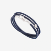 Silver & Leather Cord Nodo Bracelet