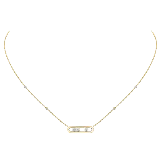 Baby Move Yellow Gold Diamond Necklace