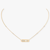 Yellow Gold Diamond Necklace Baby Move