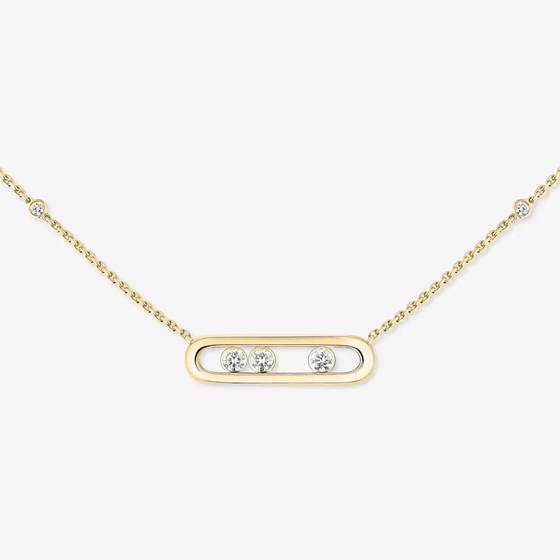 Baby Move Yellow Gold Diamond Necklace