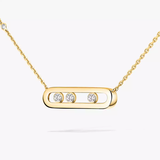 Baby Move Yellow Gold Diamond Necklace