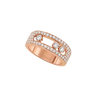 Move Joaillerie pavé ring small Pink Gold Diamond Ring
