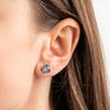 Studs, Labradorite, White Gold