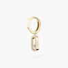 Move Uno Single Hoop Yellow Gold Diamond Earrings