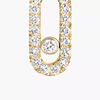 Move Uno Single Hoop Yellow Gold Diamond Earrings