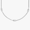 Move Uno White Gold Diamond Necklace