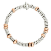 Bracelet Rondelle Argent & Argent Doré