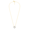 Necklace, Mother Of Pearl Large Motif, Diamonds, Yellow Gold