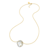 Necklace, Mother Of Pearl Large Motif, Diamonds, Yellow Gold