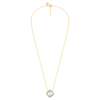 Necklace, Mother Of Pearl Large Motif, Diamonds, Yellow Gold