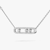 Baby Move Pavé White Gold Diamond Necklace