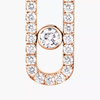 Move Uno Diamond Pavé Earrings Pink Gold Diamond Earrings