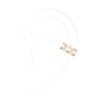 Boucles d'oreilles Diamant Or Rose Clip d'oreille Move Romane