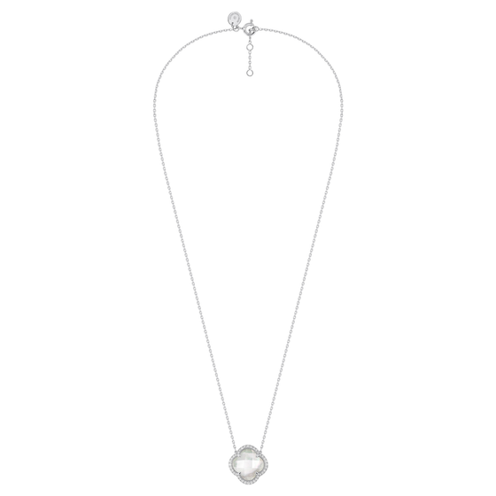 Collier, Nacre Blanche Grand Modèle, Diamants, Or Blanc