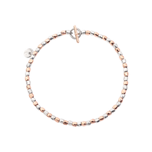  Silver & Rose Gold Mini Granelli Bracelet