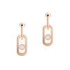 Boucles d'oreilles pendantes So Move XL Boucles d'oreilles Diamant Or Rose