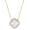 Necklace, Mother Of Pearl, Diamonds, Yellow Gold