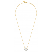  Mother Of Pearl + Diamonds Yellow Gold Victoria Diamonds Necklace