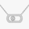 So Move Pavé White Gold Diamond Necklace