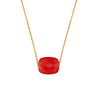 Necklace, Red Carnelian, Yellow Gold