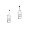So Move XL Pendant Earrings White Gold Diamond Earrings
